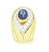 Anneau Giorgio Visconti Femme in Or Zaffiro 1.13 Ct A0942 X-17 - A0942 X-17